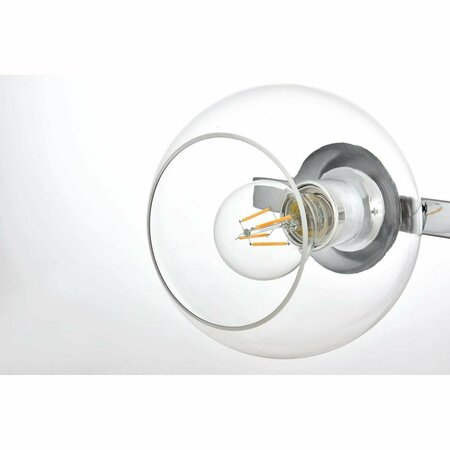 CLING 110 V E26 Four Light Vanity Wall Lamp, Chrome CL2958343